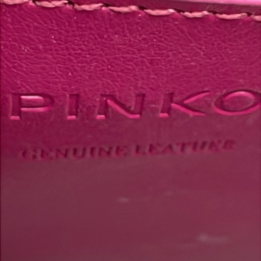 Pinko Quilted Velvet & Leather Love Bag with Chain Strap - Picture 14 of 17